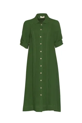 Madly Sweetly Echo Shirt Dress - Bottle