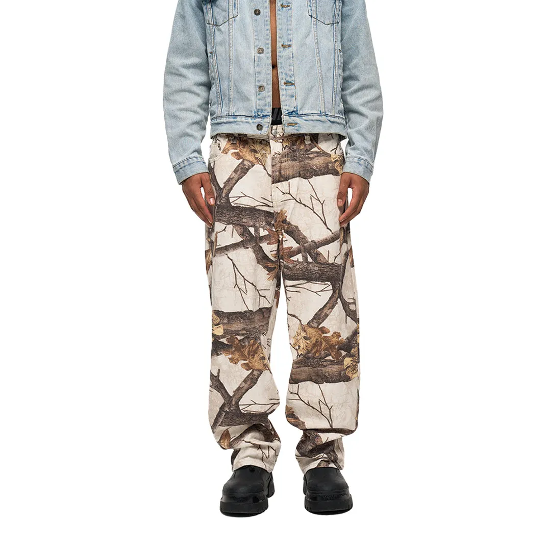 Maple Leaf Denim Jeans White