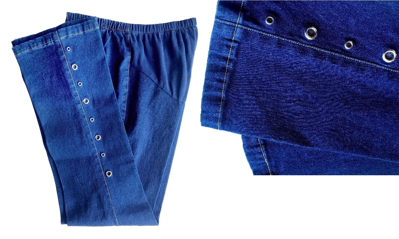 Maternity Cotton Crossover the Bump Panel Straight Jeans