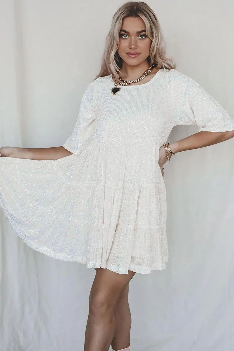 Melrose Elegant Sequin Mini Dress