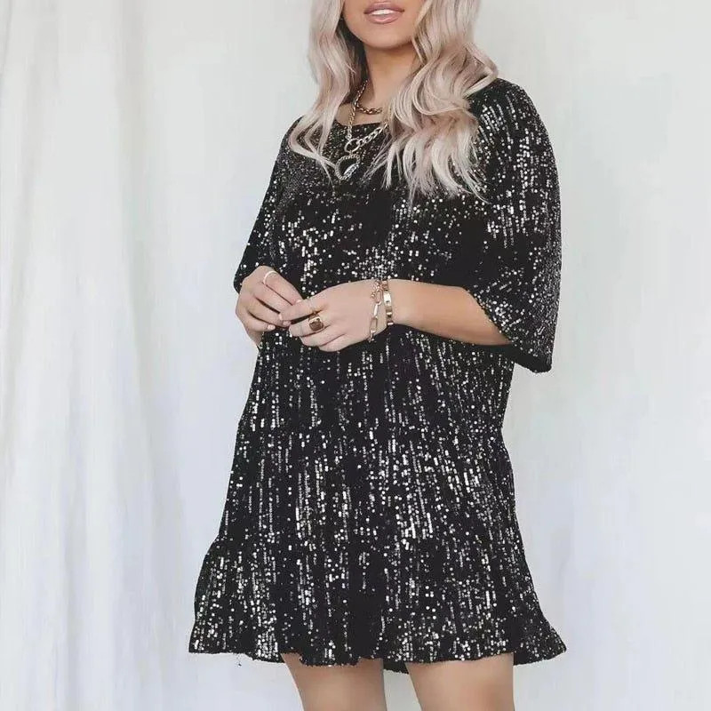 Melrose Elegant Sequin Mini Dress
