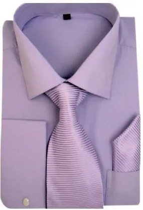 Men Dress Shirt SG-27-Lavender