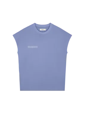 Mens 365 Midweight Cropped Shoulder T-Shirt—aster purple