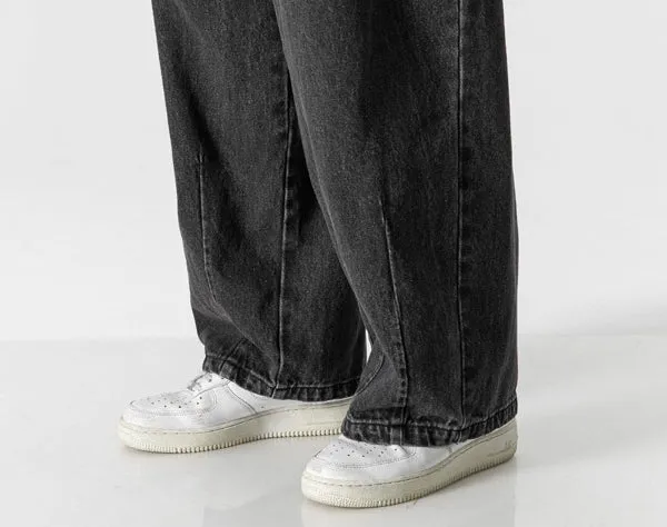 Men's Casual Straight Wide Leg Jeans