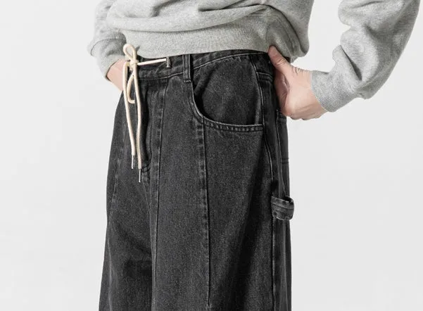 Men's Casual Straight Wide Leg Jeans