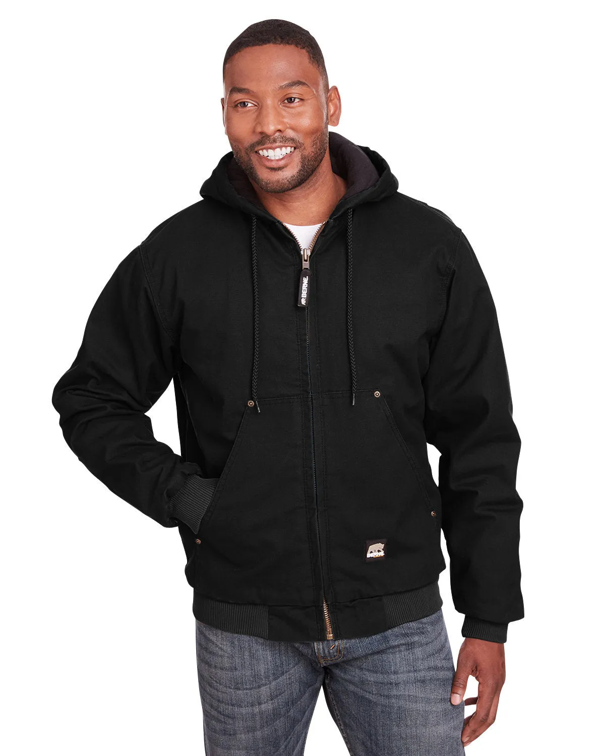 Men's Highland Washed Cotton Duck Hooded Jacket-HJ375