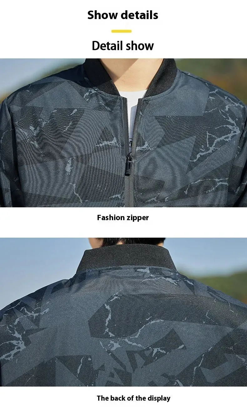 Men's Jacket Stand Collar Casual Thin Jacket