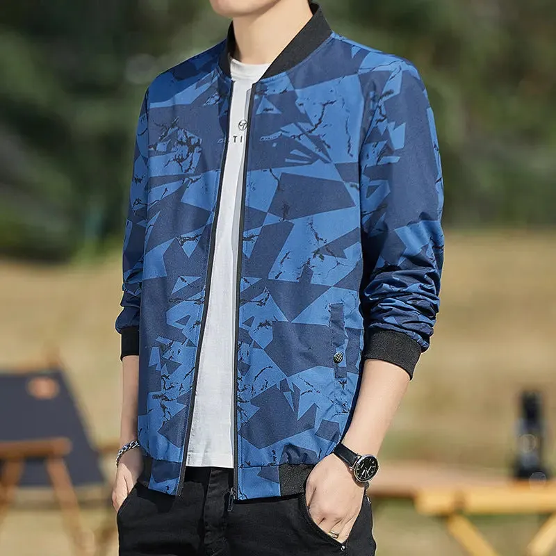 Men's Jacket Stand Collar Casual Thin Jacket