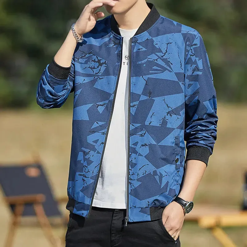 Men's Jacket Stand Collar Casual Thin Jacket