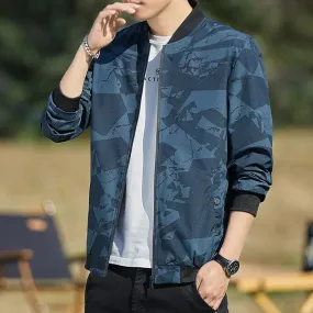 Men's Jacket Stand Collar Casual Thin Jacket