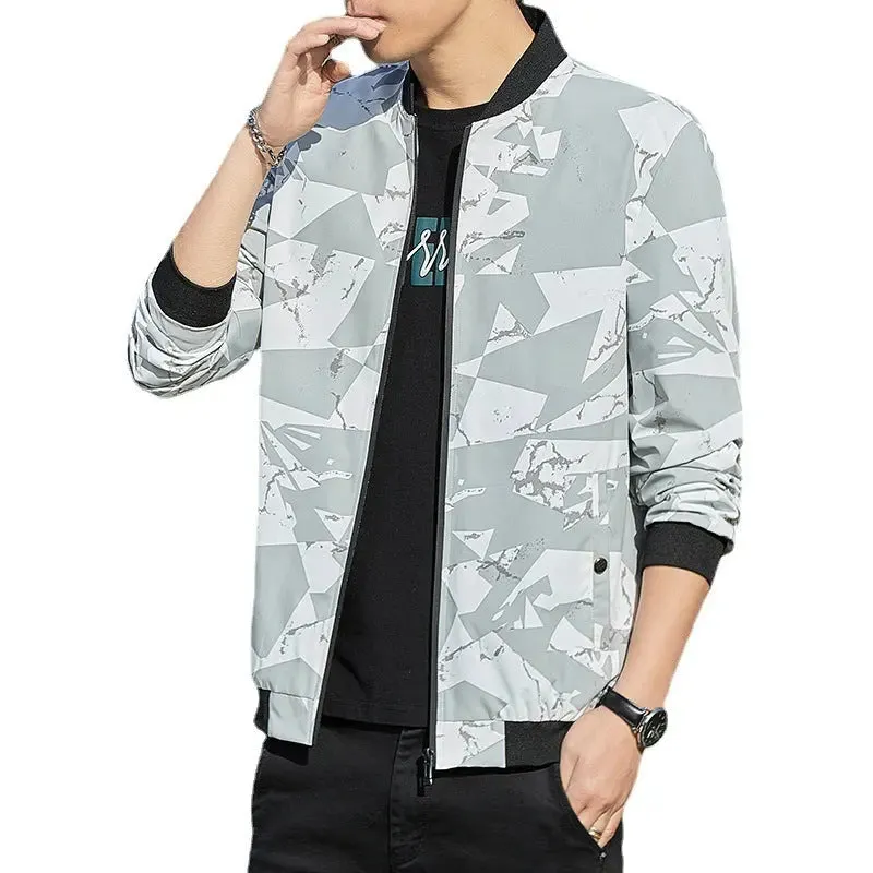 Men's Jacket Stand Collar Casual Thin Jacket