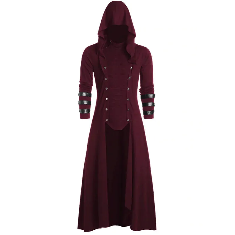 Men's Medieval Victorian Steampunk Trench Coat