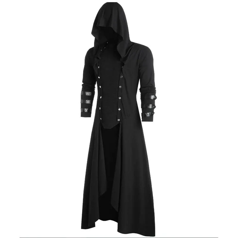 Men's Medieval Victorian Steampunk Trench Coat