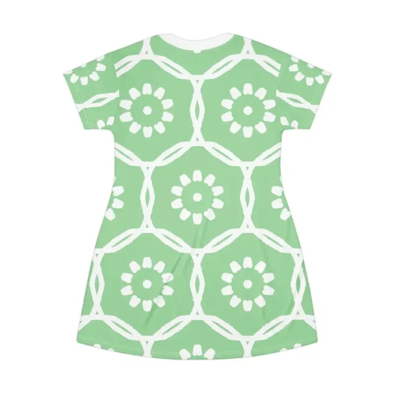Mesmerize in a Bold Green t Shirt Dress