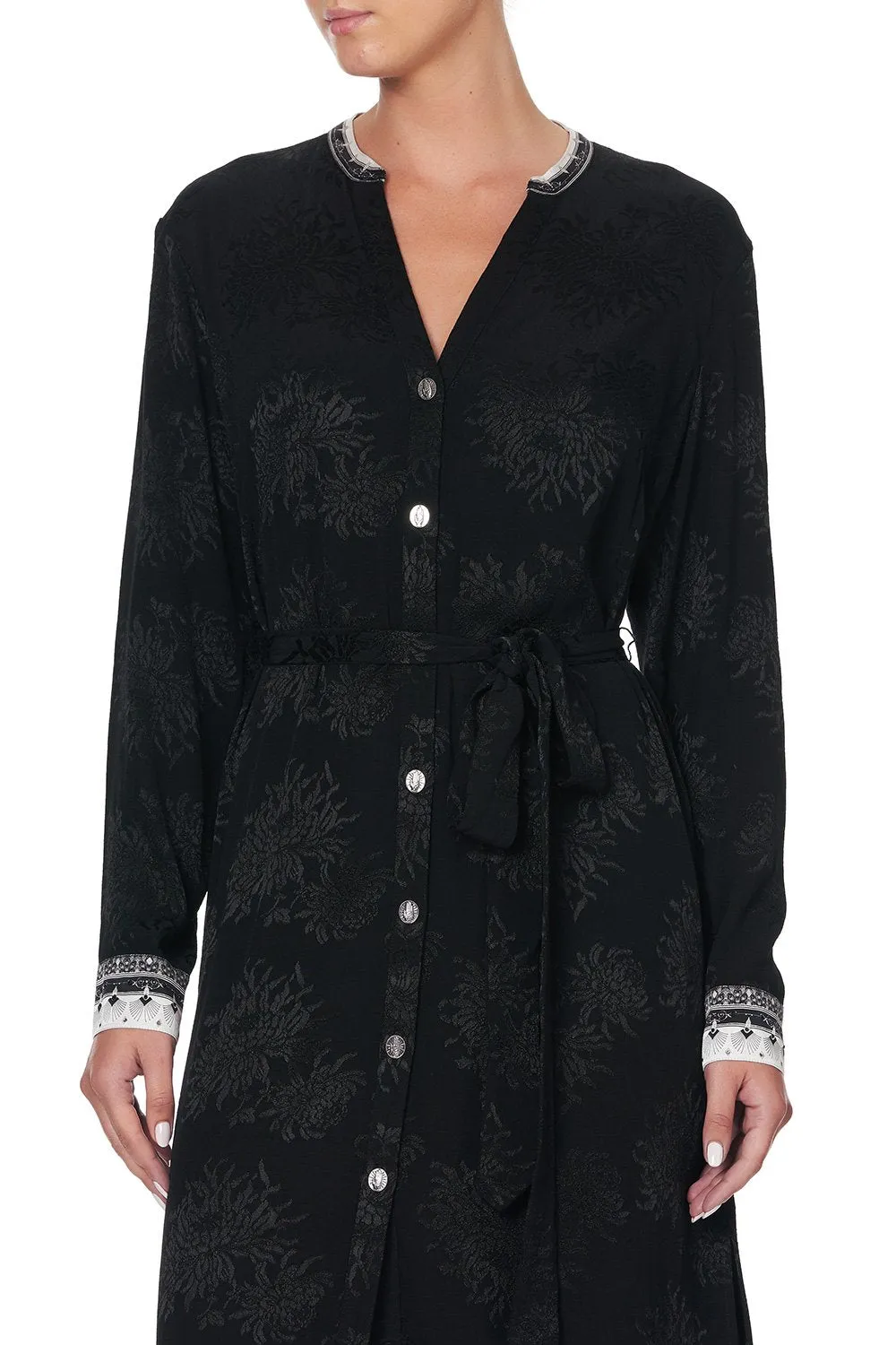 MID LENGTH SHIRT DRESS SILVER LININGS