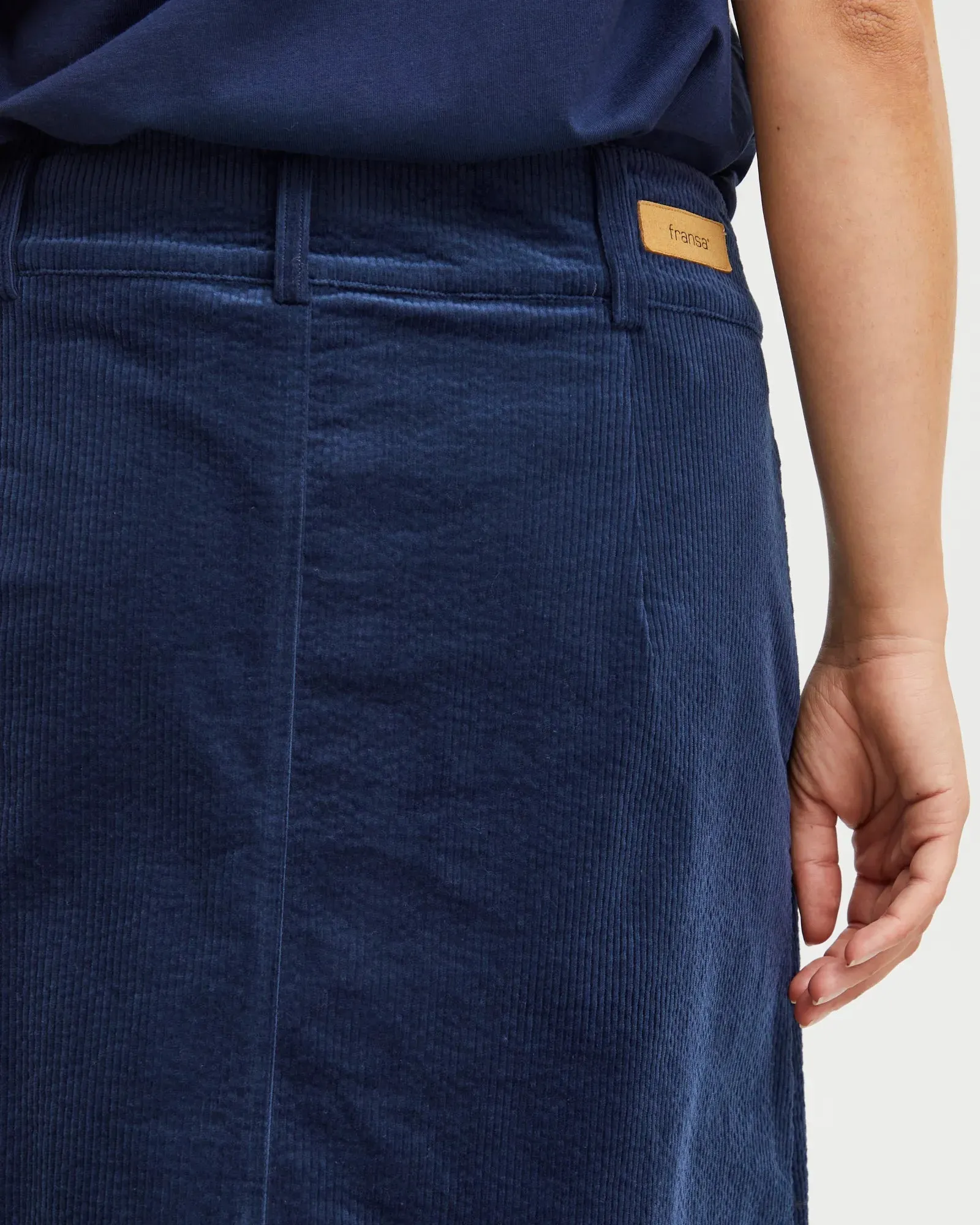 Mita Cord Skirt - Peacoat