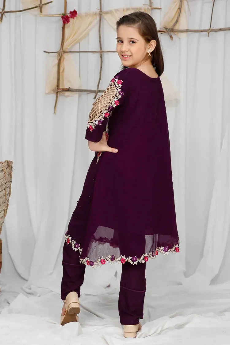 Modest - Pearl Cape Shirt Kids - Purple