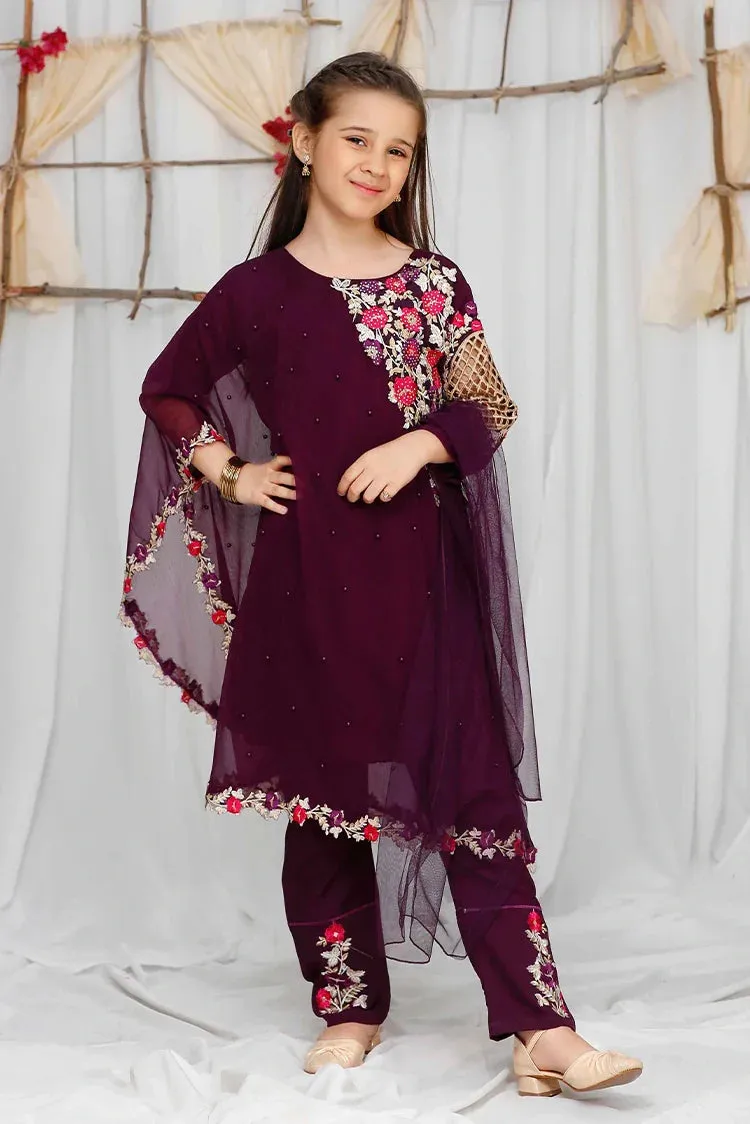 Modest - Pearl Cape Shirt Kids - Purple