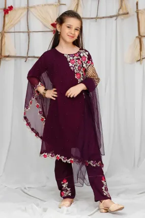 Modest - Pearl Cape Shirt Kids - Purple