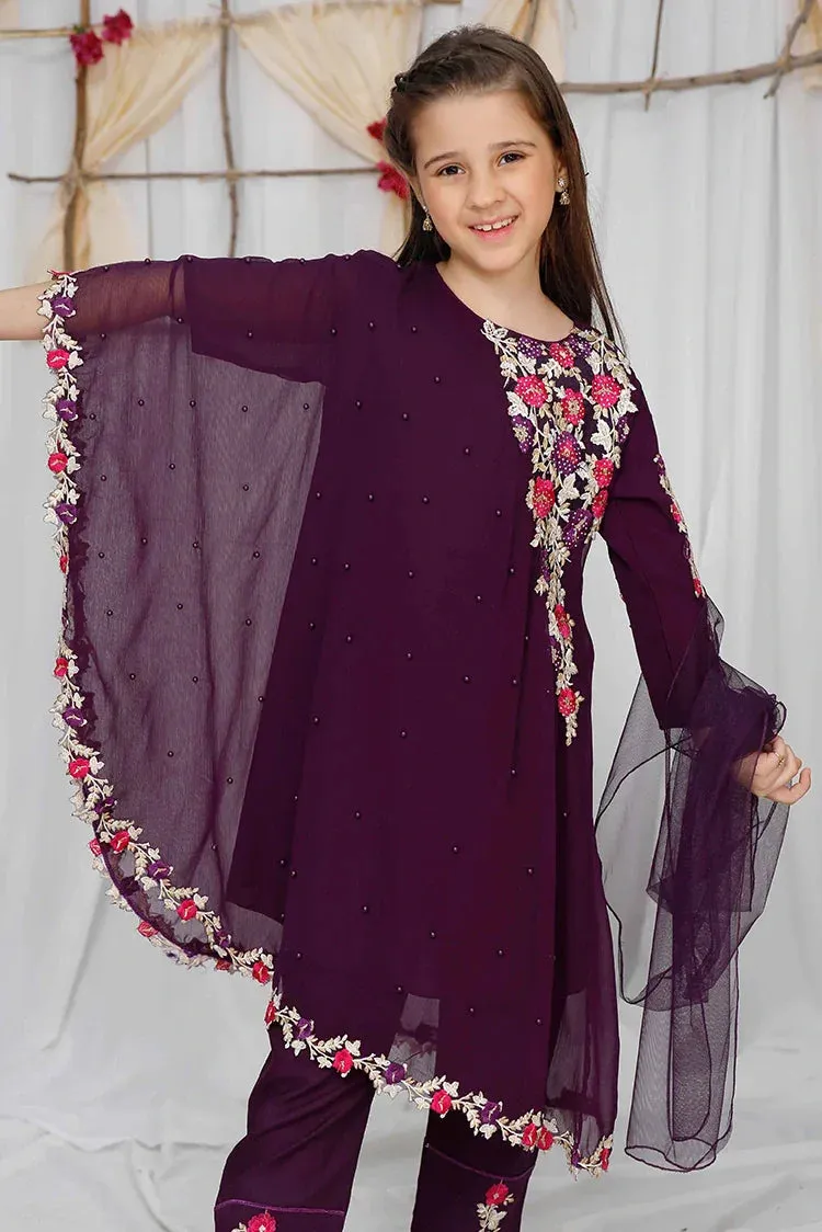 Modest - Pearl Cape Shirt Kids - Purple