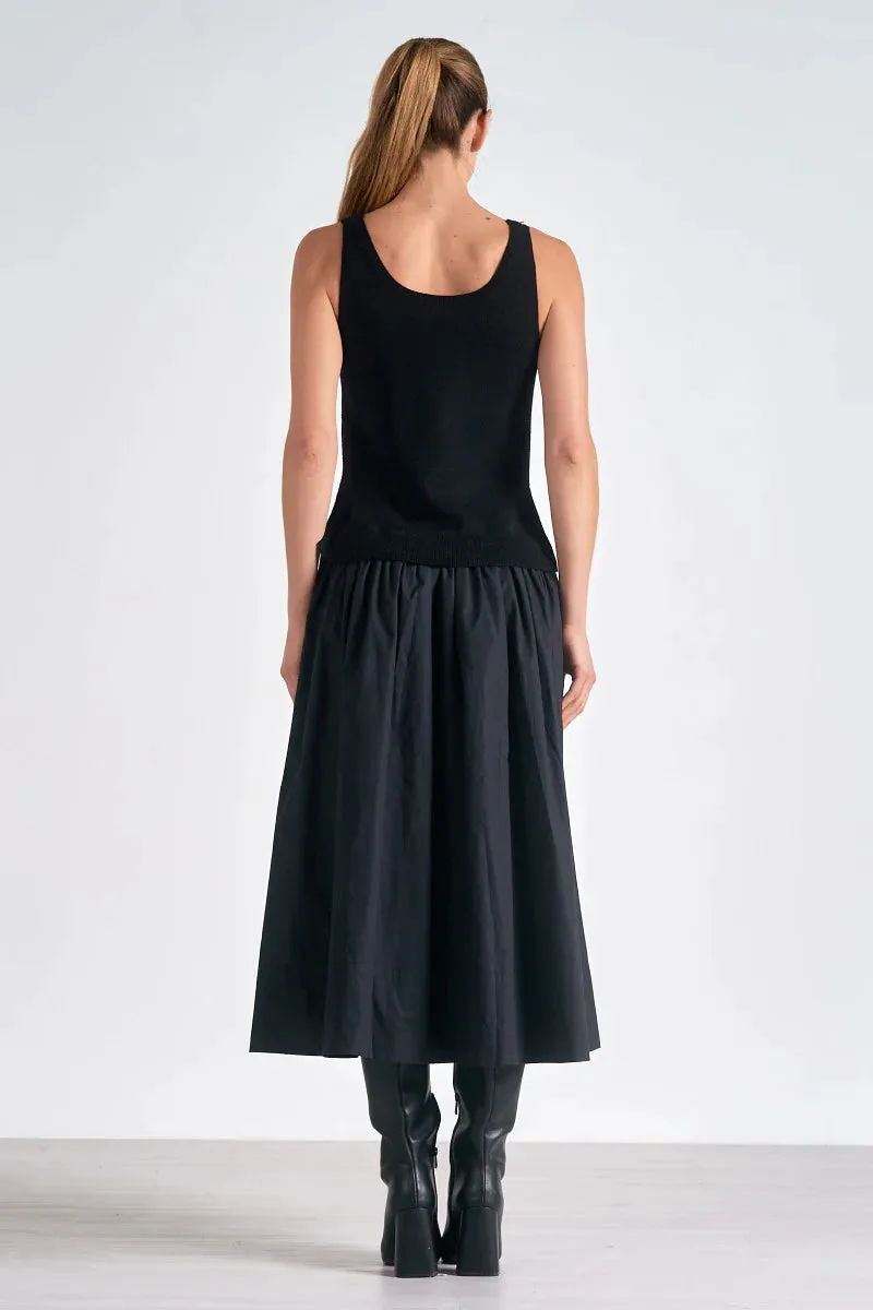 Multi Texture Maxi Dress