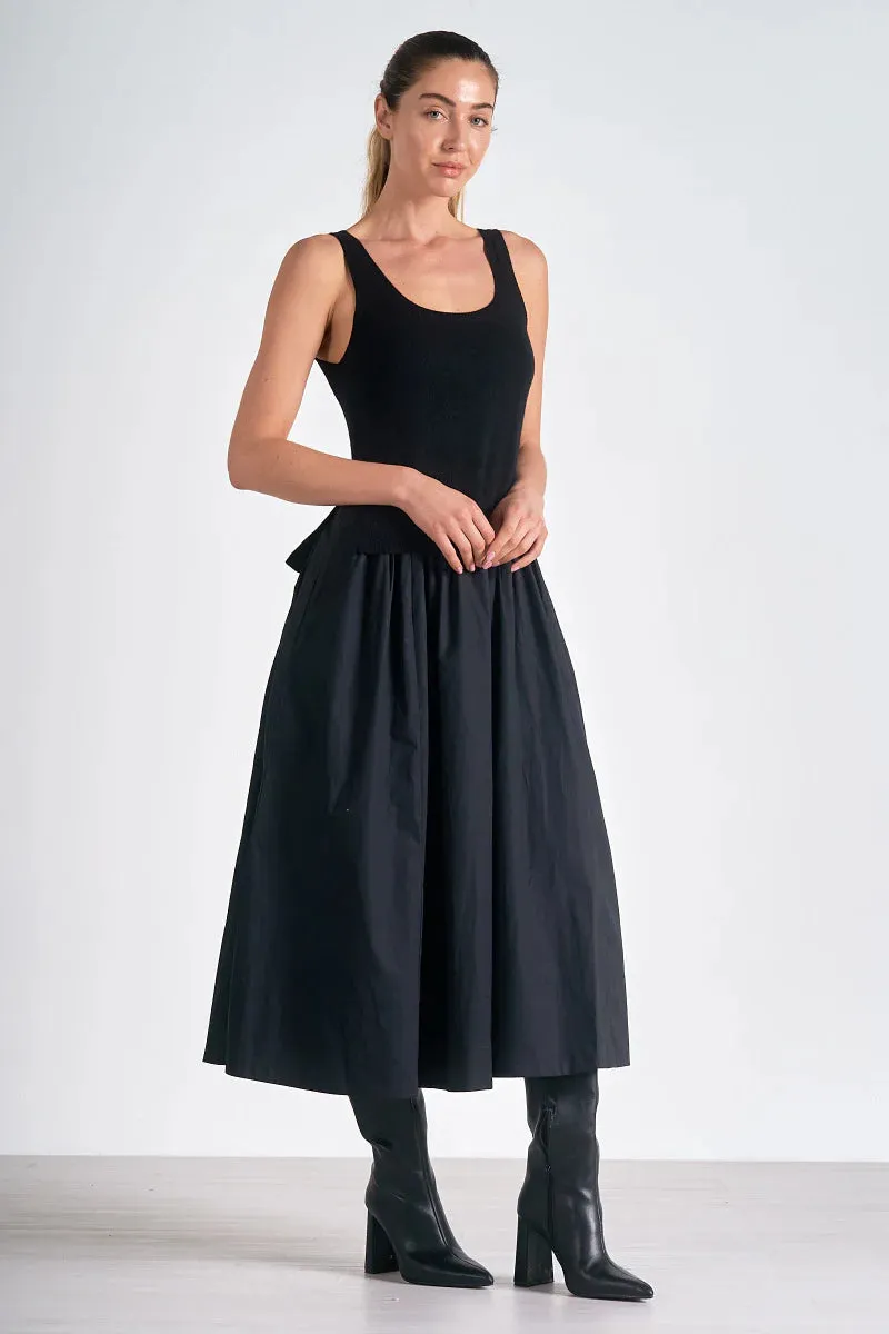 Multi Texture Maxi Dress