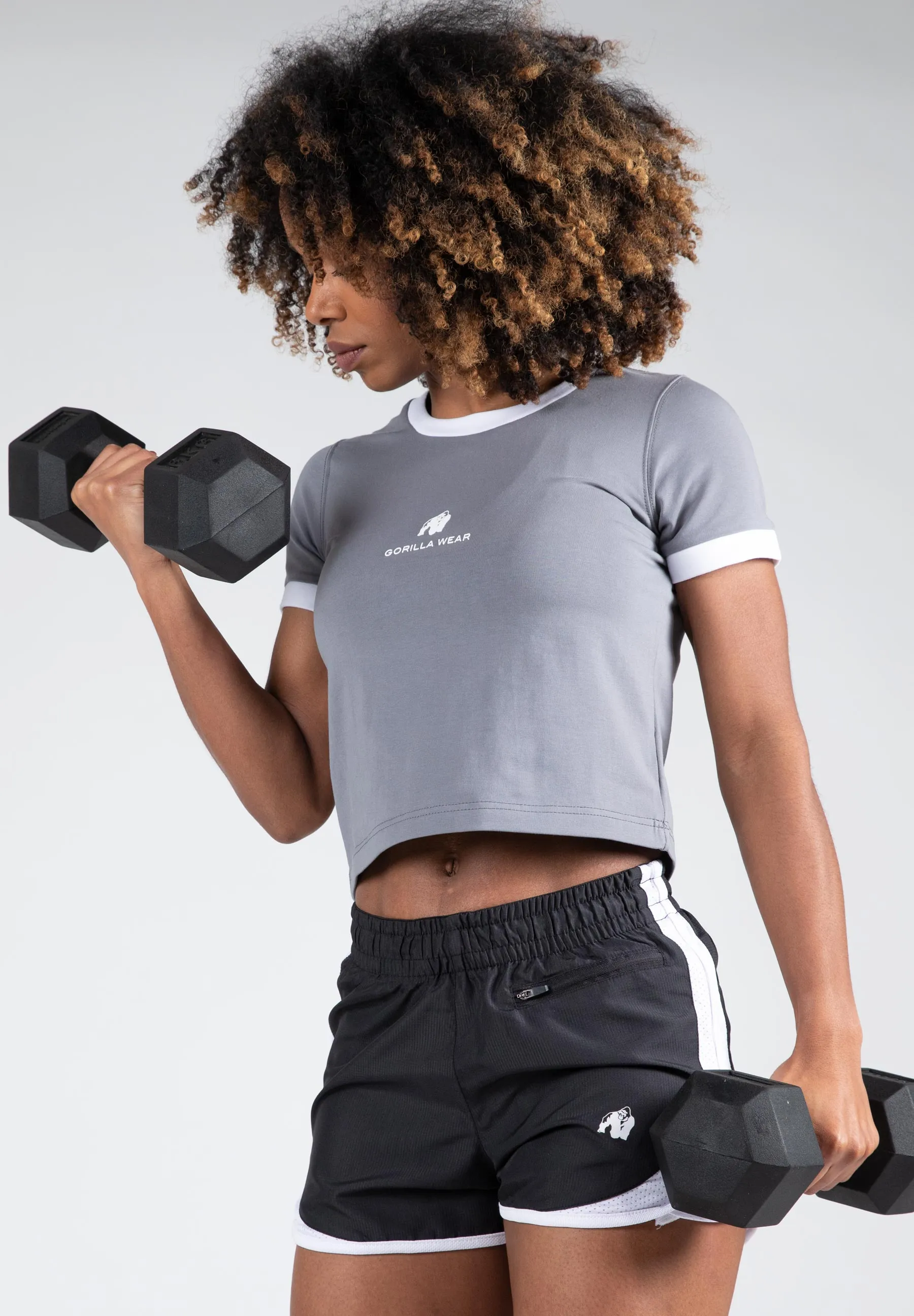 New Orleans Cropped T-shirt - Gray