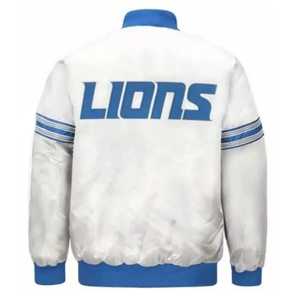 NFL Detroit Lions Satin Jacket With Unique Color Men and Women