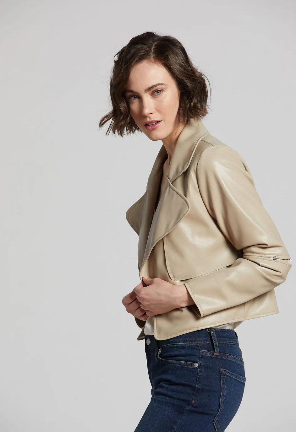 Ninon Short Faux Lamb Leather