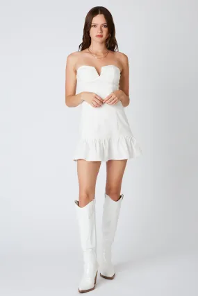 Notched Fit and Flare Dress