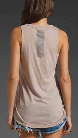 One Teaspoon Skeleton Club Ryder Tank in Wheat