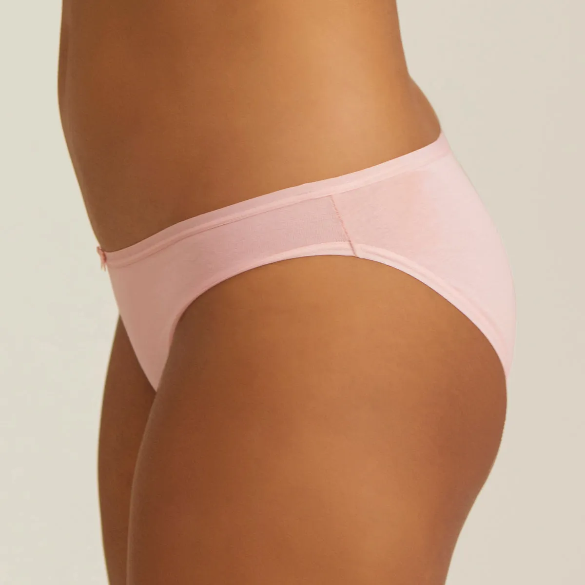 Pack of 3 Soft stretch cotton Low rise Bikini with full rear coverage-NYP170-Multi-Color