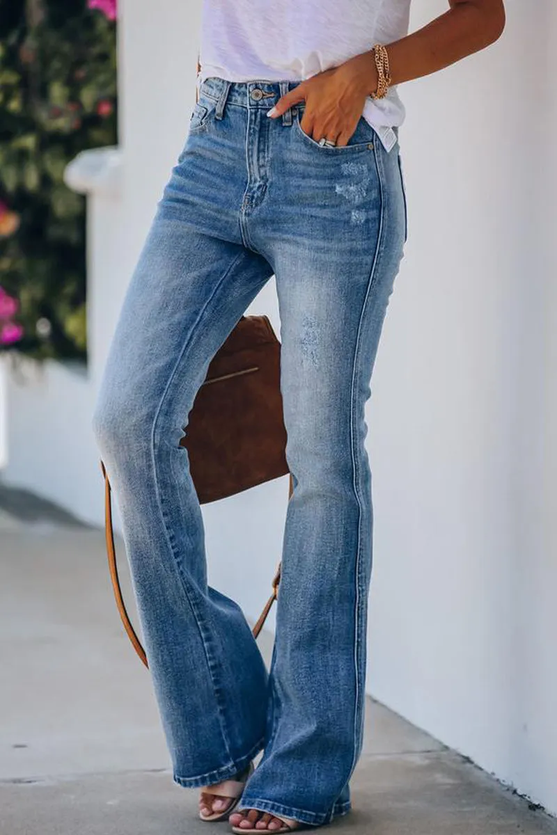 PC907 Mid-Rise Flare Jeans