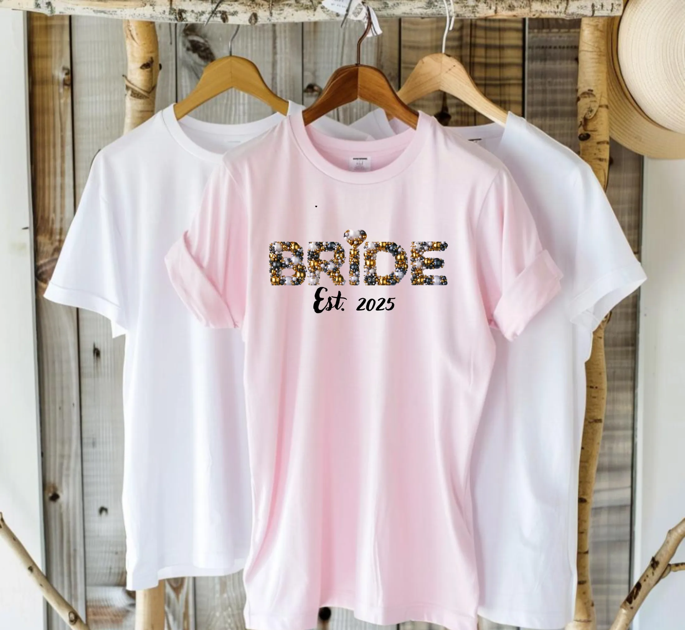 Personalized Bride Pearl Graphic Tee