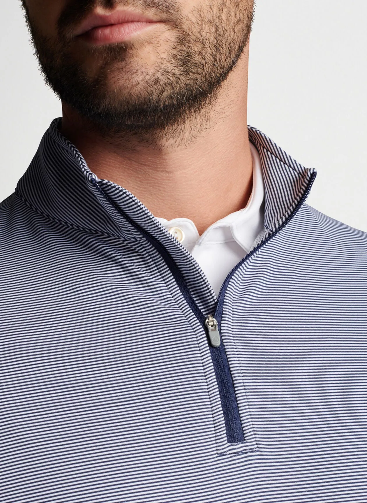 Peter Millar Perth Sugar Stripe Performance Quarter-Zip