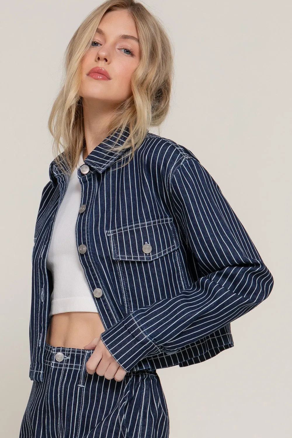 PINTEREST STRIPED JACKET