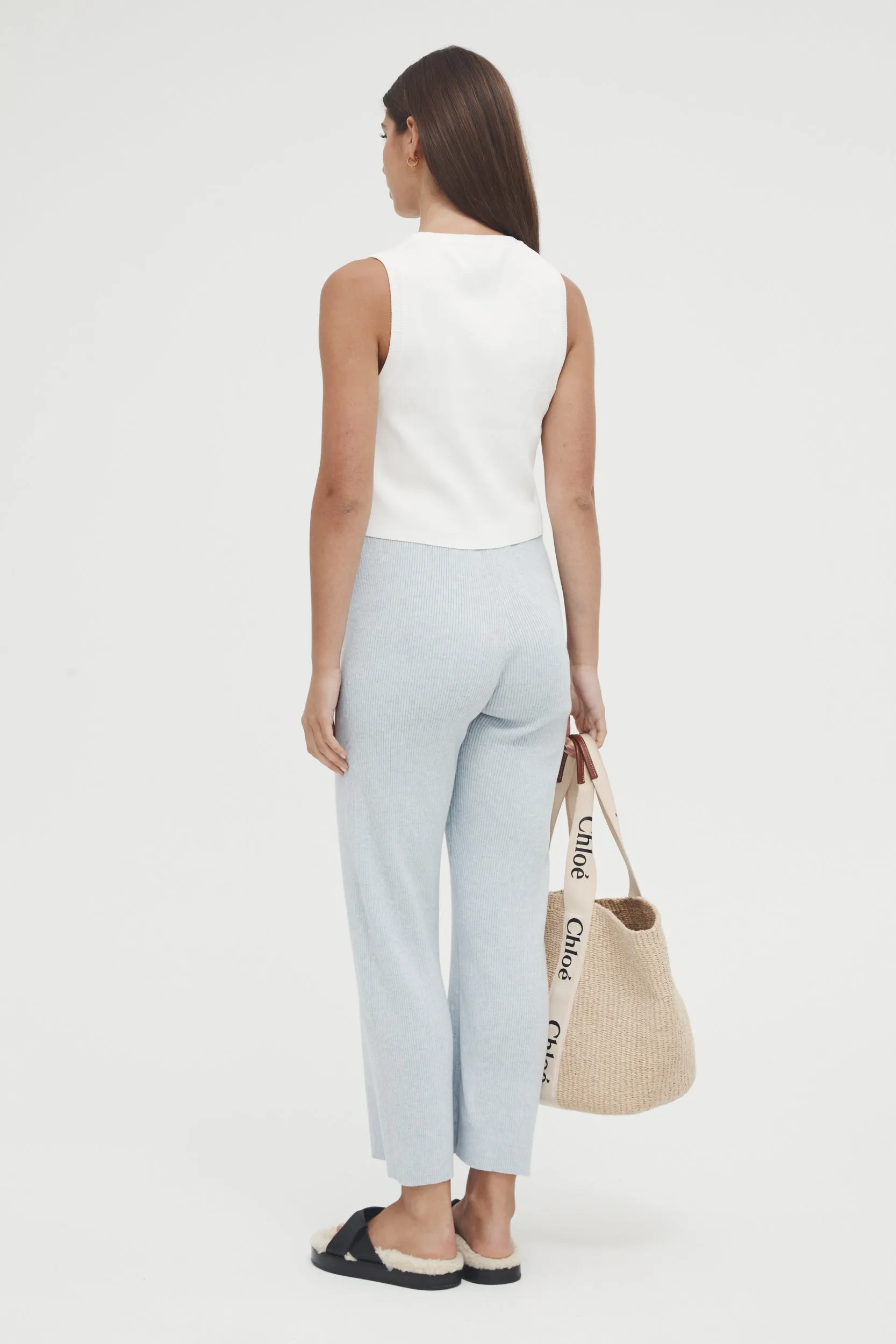 Piper Crop Tank (Ivory) - FINAL SALE