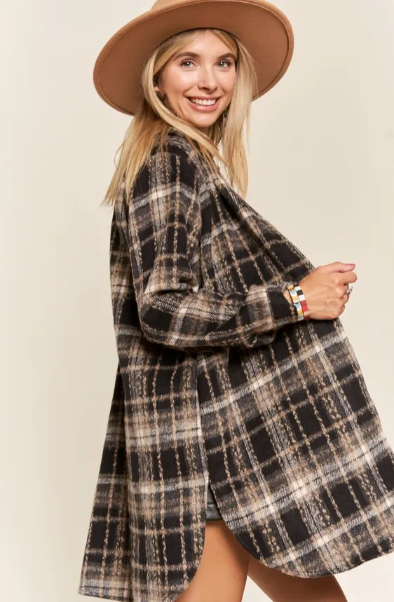 Plaid Retreat Shirt Dress