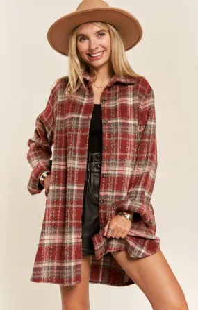 Plaid Retreat Shirt Dress