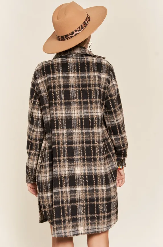 Plaid Retreat Shirt Dress