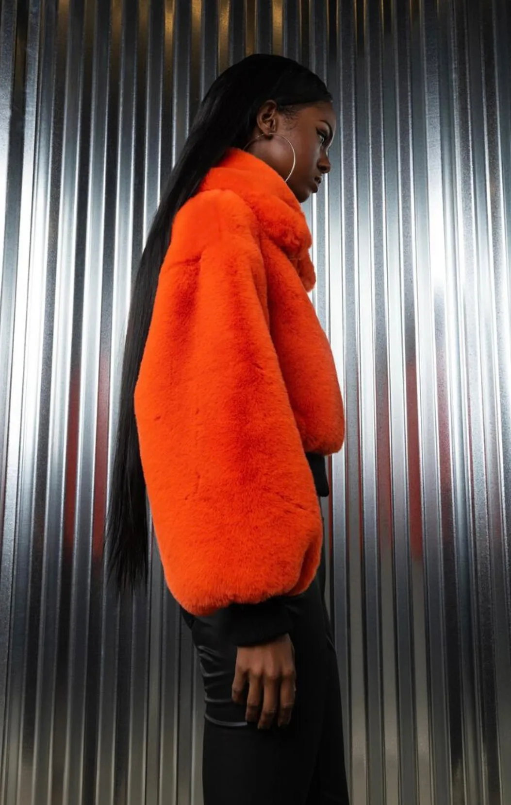 Plush Crop Zip Front Jacket