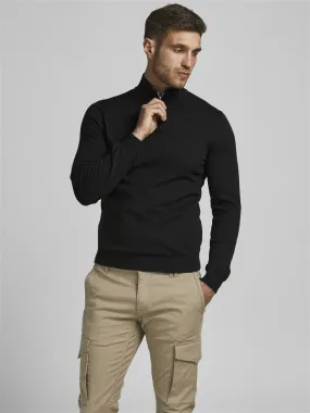Produkt Mens Tori High Neck Zip Pullover-BLACK