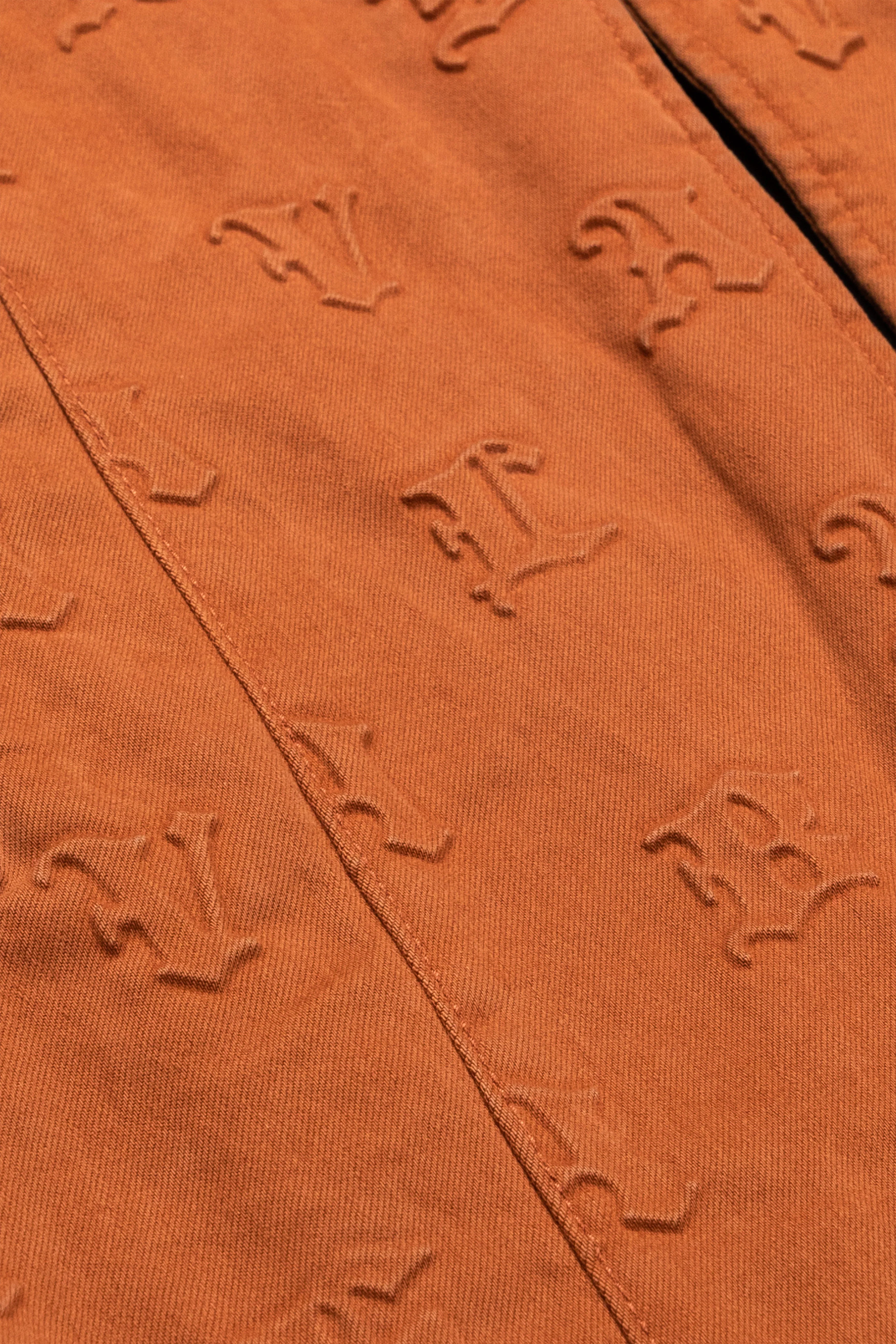 "EALDOR" TANGERINE TRENCH COAT