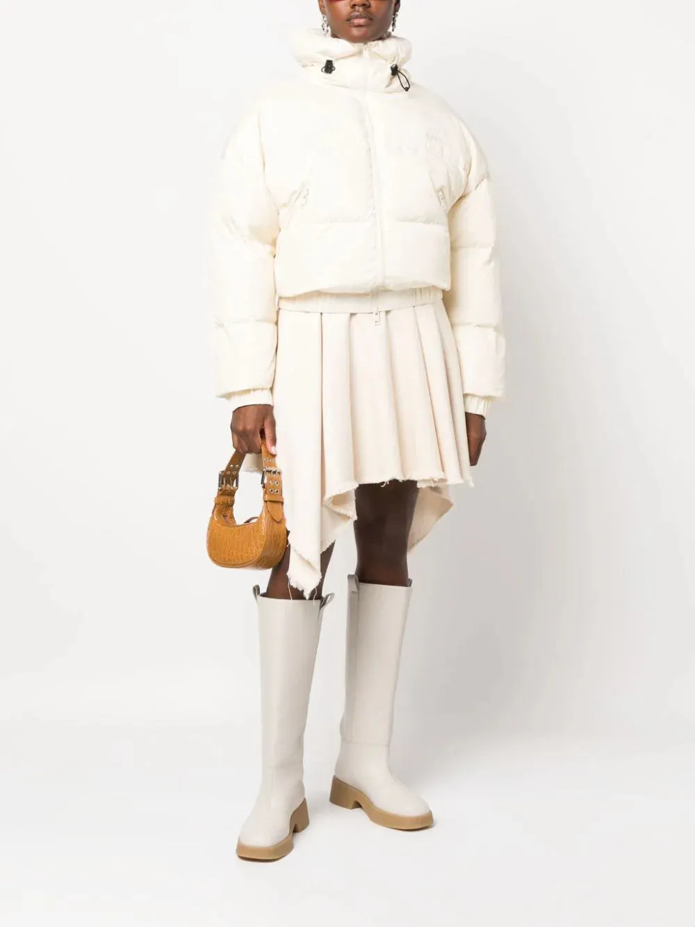 "Ripstop Nylon" Cropped down jacket