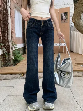 Retro Flare Bell-bottoms Casual Jeans