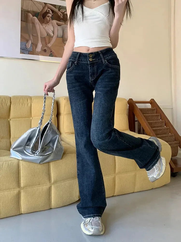 Retro Flare Bell-bottoms Casual Jeans