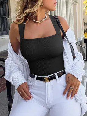 Ribbed Tank Yoga Rompers