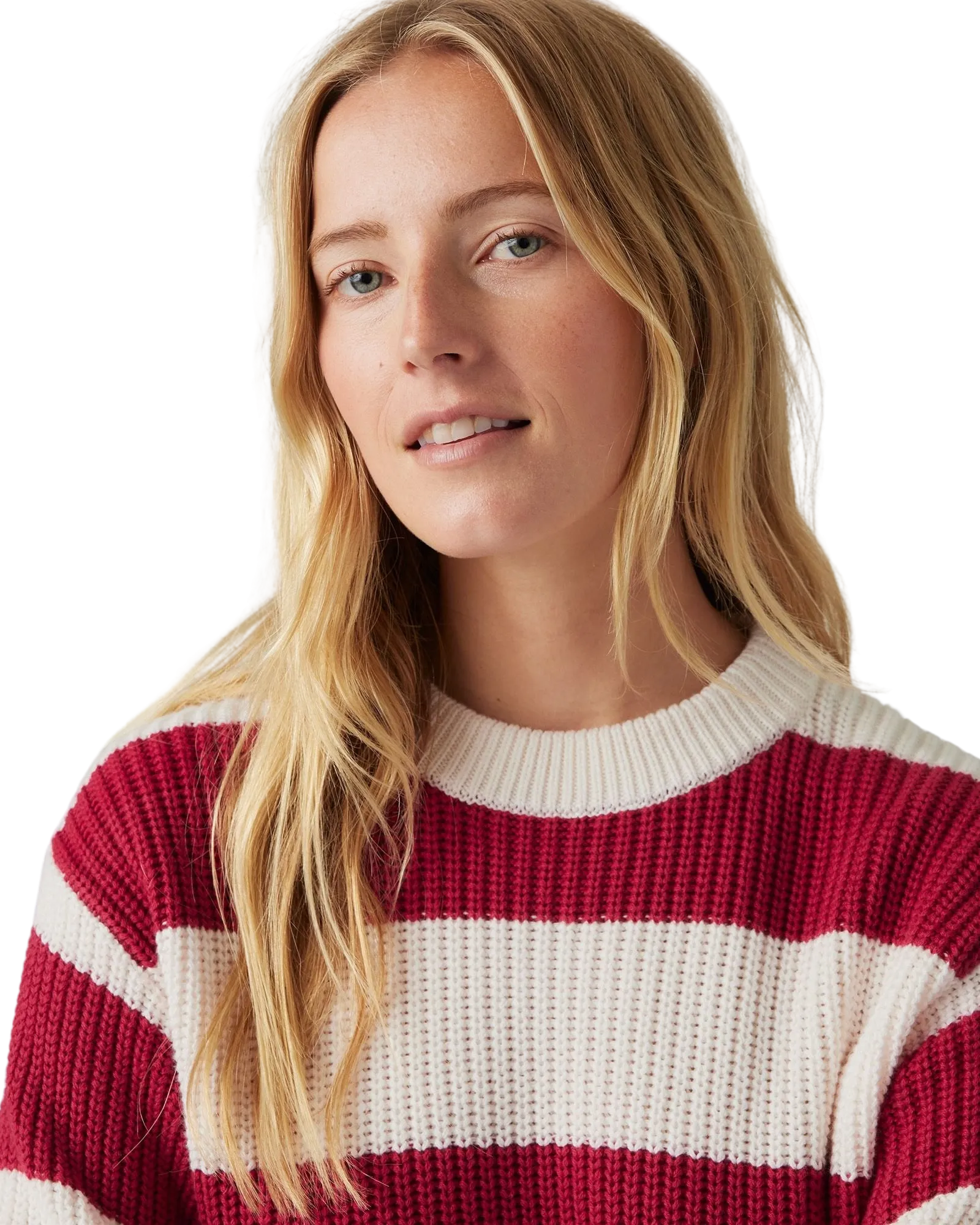 Rocket Jumper in Charlotte Stripe Scarlet