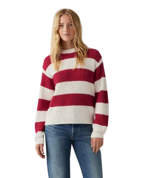 Rocket Jumper in Charlotte Stripe Scarlet