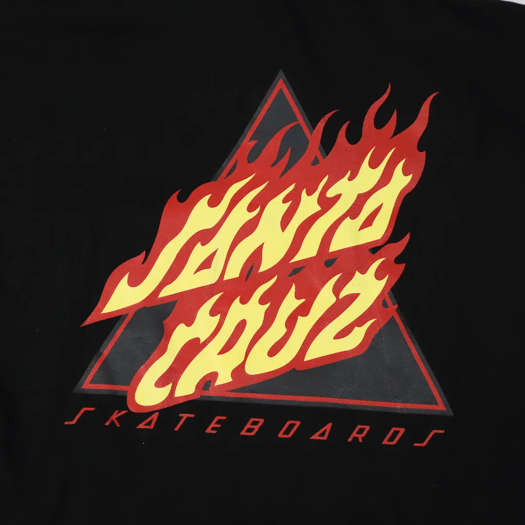 Santa Cruz - Flamed Not A Dot Pullover Hooded Sweatshirt - Black